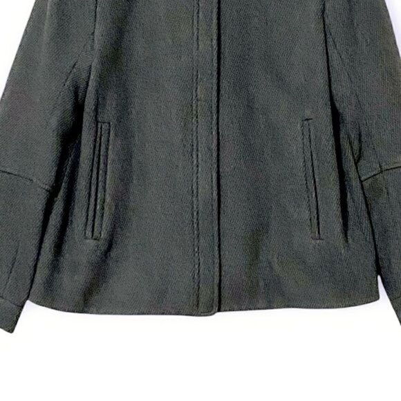 Vince Gray Wool Back Pleat Jacket/Coat , size 8 - Picture 4 of 12